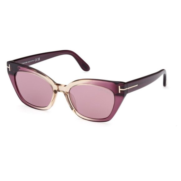 NEW TOM FORD TF1031 20J BURGUNDY CAT EYE WOMEN SUNGLASSES FT1031/S